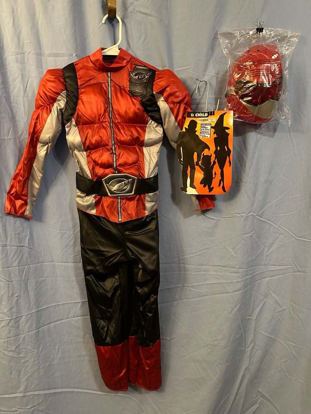 Power Rangers Beast Morphers Red Ranger Muscle Costume, Youth Size Small (4-6)